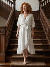 Elric | Lightweight Draped Midi Dress