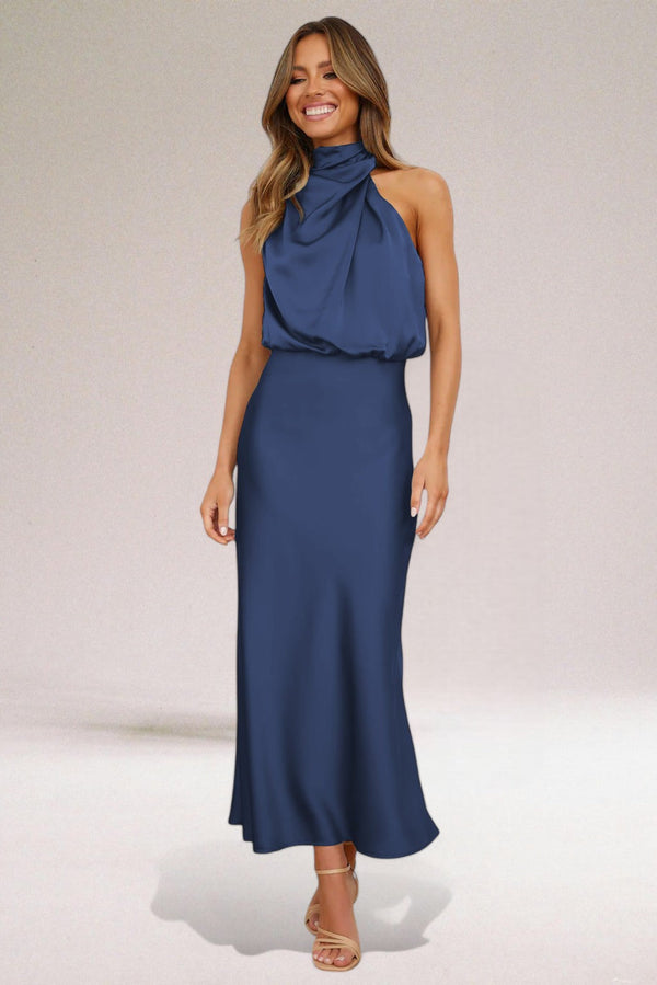 ELARA - Elegant Satin Evening Dress