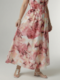 Sylin | Halter Midi Dress with Ruching