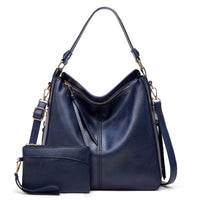 Hannah | Leather Hobo Shoulder Bag with Anti-Theft Protection