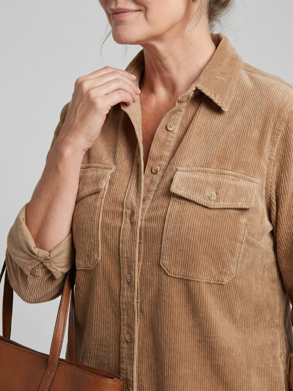 Pema | Midi Dress with Long Sleeves and Patch Pockets