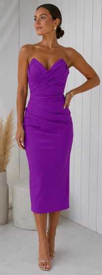 Violet & Grace | Flattering Draped Dress