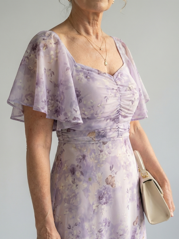 Vaelis | Midi Dress with Light Sleeves