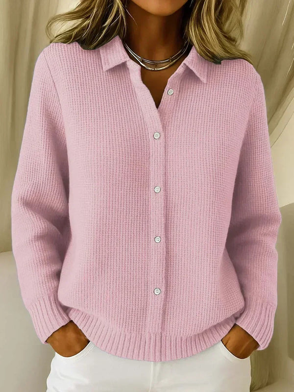 Katrina | Textured Knit Cardigan with Buttons
