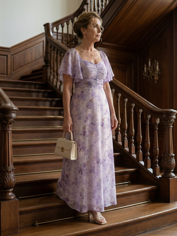 Vaelis | Midi Dress with Light Sleeves