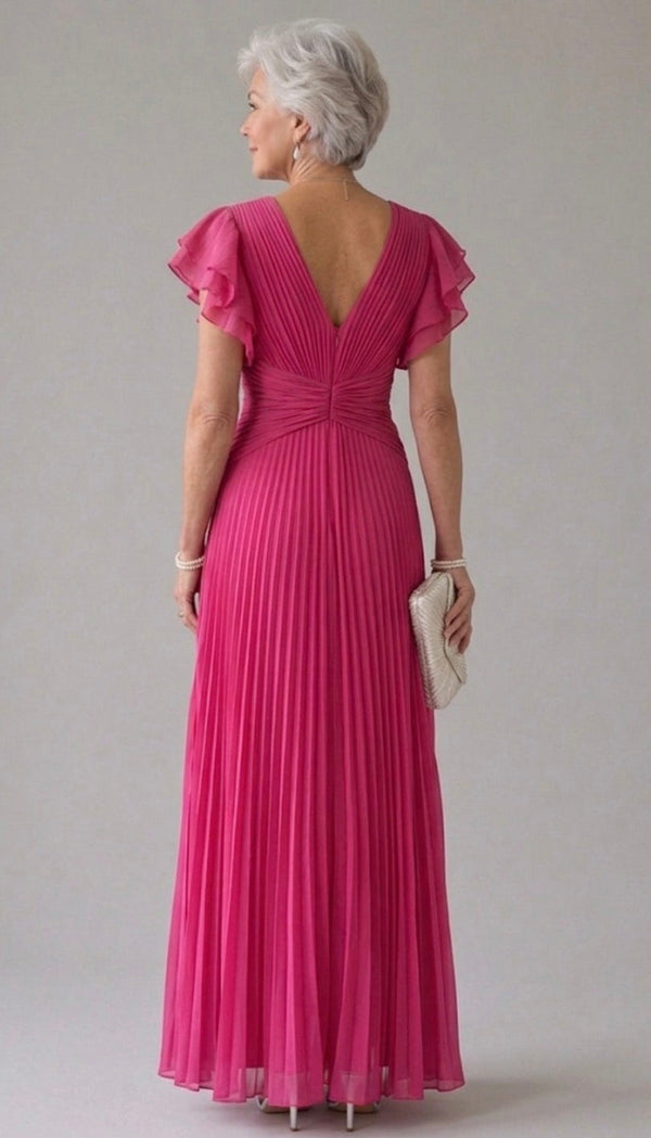 Violet & Grace | Pleated Evening Dress