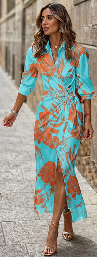 Violet & Grace | Printed Wrap Dress