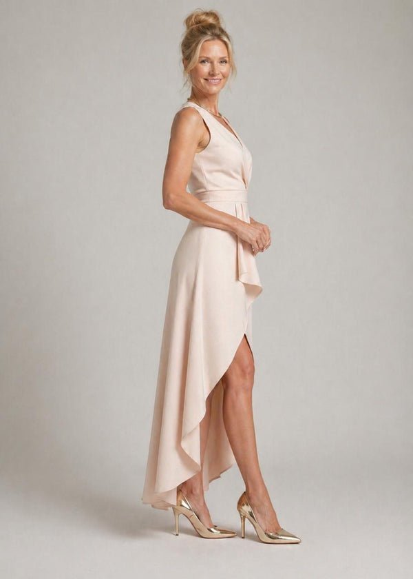 Violet & Grace | Wrap Midi Dress with V Neckline