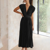 Violet & Grace | Timeless Pleated Midi Dress