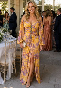 Violet & Grace | Elegant Dress with V Neckline