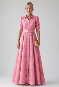 Violet & Grace | Floral Maxi Dress with Belt
