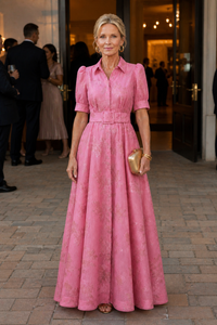 Violet & Grace | Floral Maxi Dress with Belt