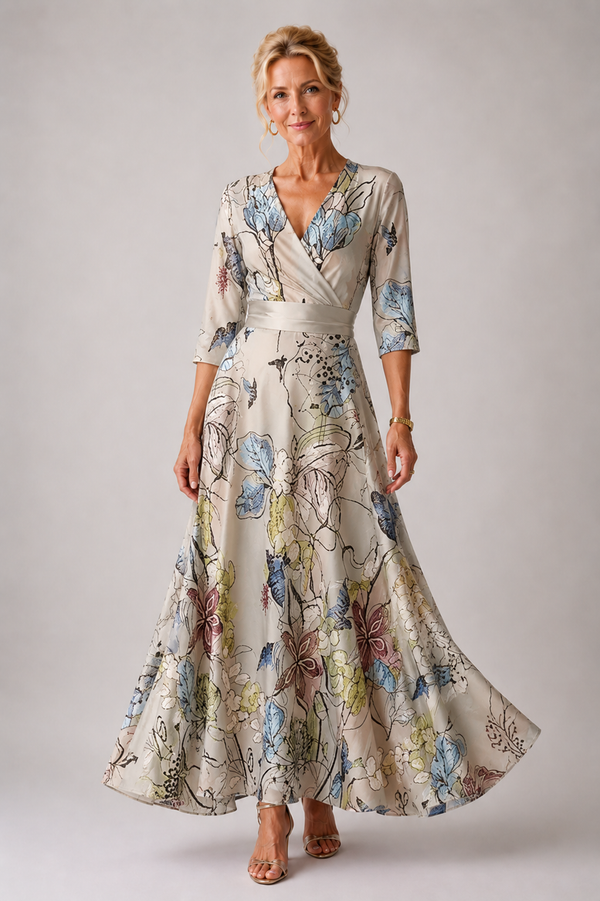 Ysa | Chic Dress with Floral Pattern
