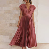 Violet & Grace | Timeless Pleated Midi Dress