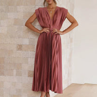 Violet & Grace | Timeless Pleated Midi Dress