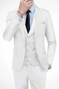 Dominic | Men Slim Fit Notch Lapel 3 Piece Wedding Guest Suit