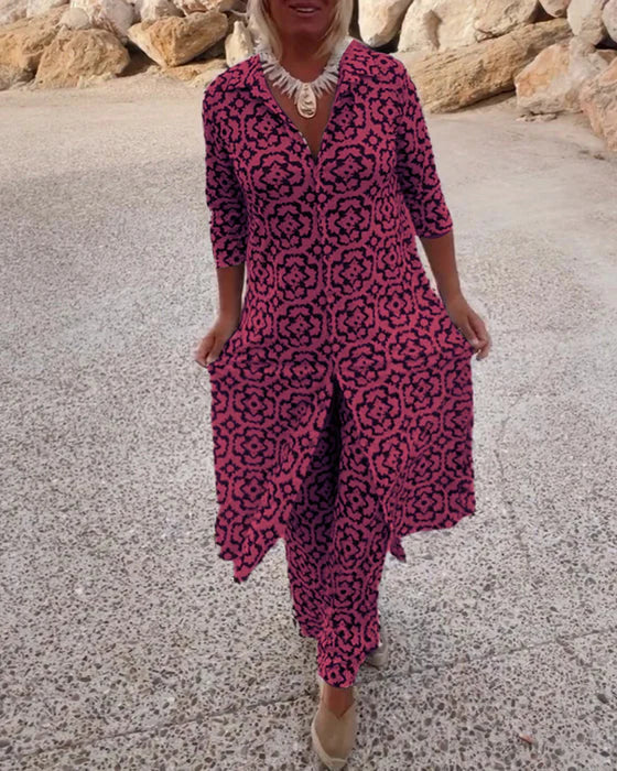 Sarah | Button-Front Two-Piece Set