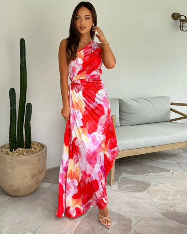 Violet & Grace | Vibrant Tropical Evening Dress