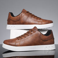 Δερμάτινα sneakers Vincenzo σε βαθύ μαύρο, μπροστινή όψη