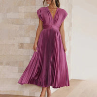 Violet & Grace | Timeless Pleated Midi Dress