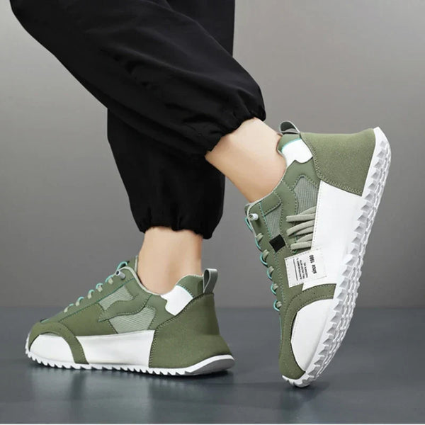 Sneakers Giuliano από δέρμα και σουέτ, λεπτομέρεια υλικών