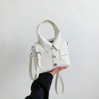Collared Leather Bag
