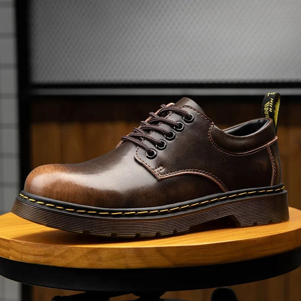Μπότες Oxford Onyx σε καφέ δέρμα