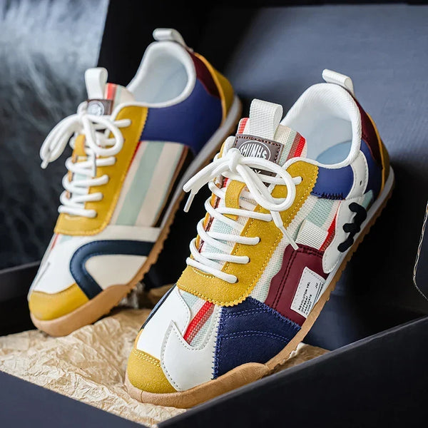 Sneakers Gino σε μπλε, πλάγιο πλάνο