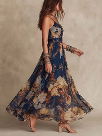Déborah | Maxi Floral Dress with Painterly Aesthetic