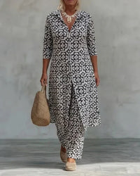 Sarah | Button-Front Two-Piece Set