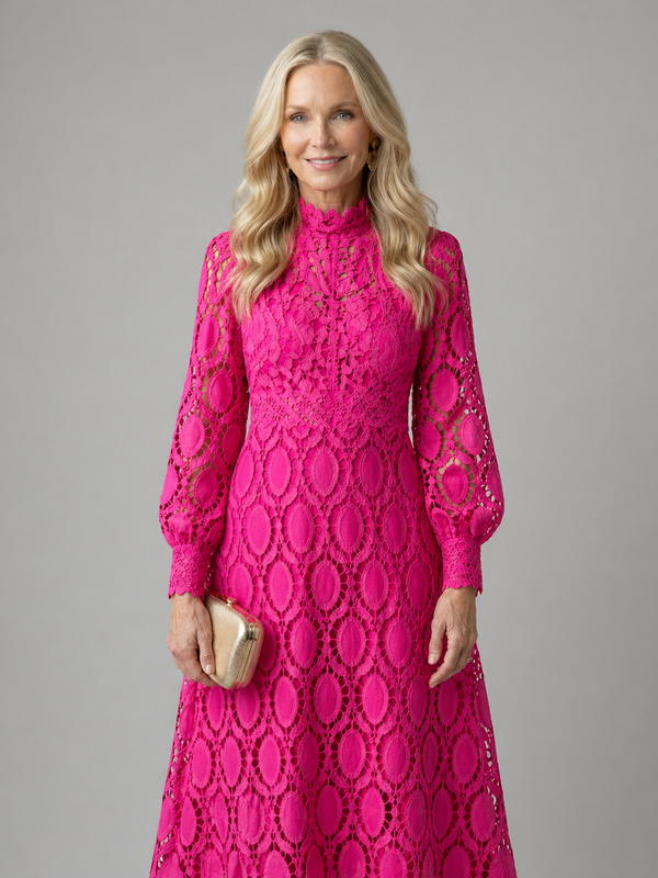 Violet & Grace | Lace Midi Dress