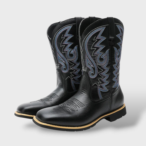 Men's Retro Embroidered Cowboy Boots