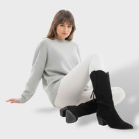 Women's Winter Faux Suede Cowboy Boots