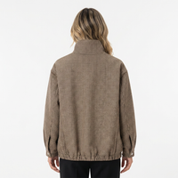 Women's Plaid Aviator Jacket