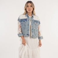 Women's Patchwork Denim Jacket