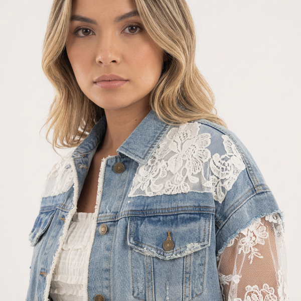 Women's Patchwork Denim Jacket