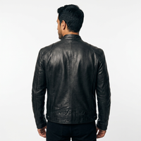 Men's Leather Biker Jacket