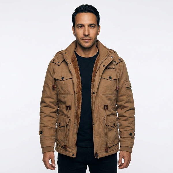 Multi-Pocket Lined Jacket