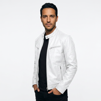 Men's Leather Biker Jacket