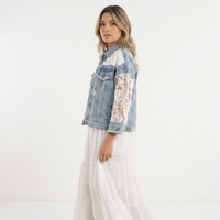 Women's Patchwork Denim Jacket