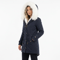 Hooded Button-Front Winter Jacket