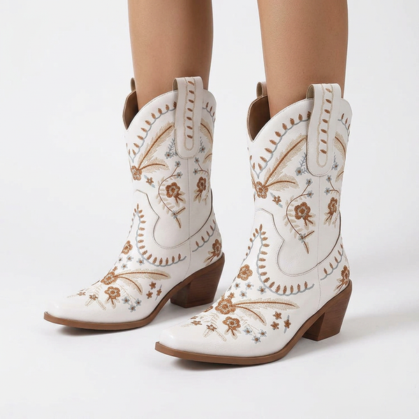 Knee-High Embroidered Cowboy Boots
