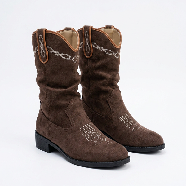 Vintage Embroidered Cowboy Boots