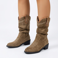 Vintage Embroidered Cowboy Boots