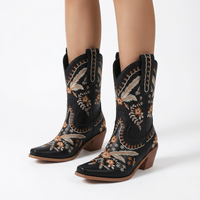 Knee-High Embroidered Cowboy Boots
