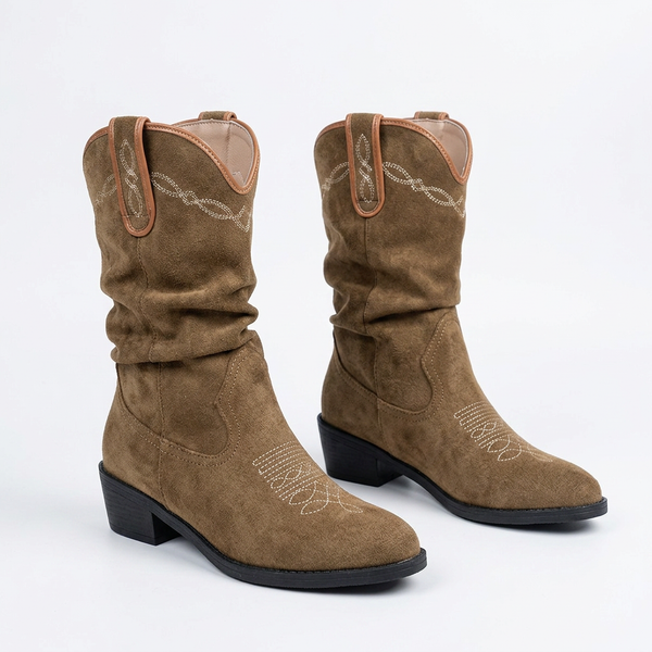 Vintage Embroidered Cowboy Boots