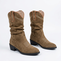 Vintage Embroidered Cowboy Boots