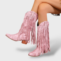 Women's Vintage Fringe Cowboy Boots