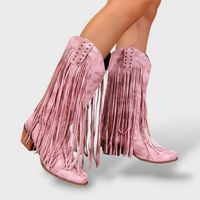 Women's Vintage Fringe Cowboy Boots