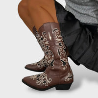 Women's Pointed-Toe Embroidered Cowboy Boots